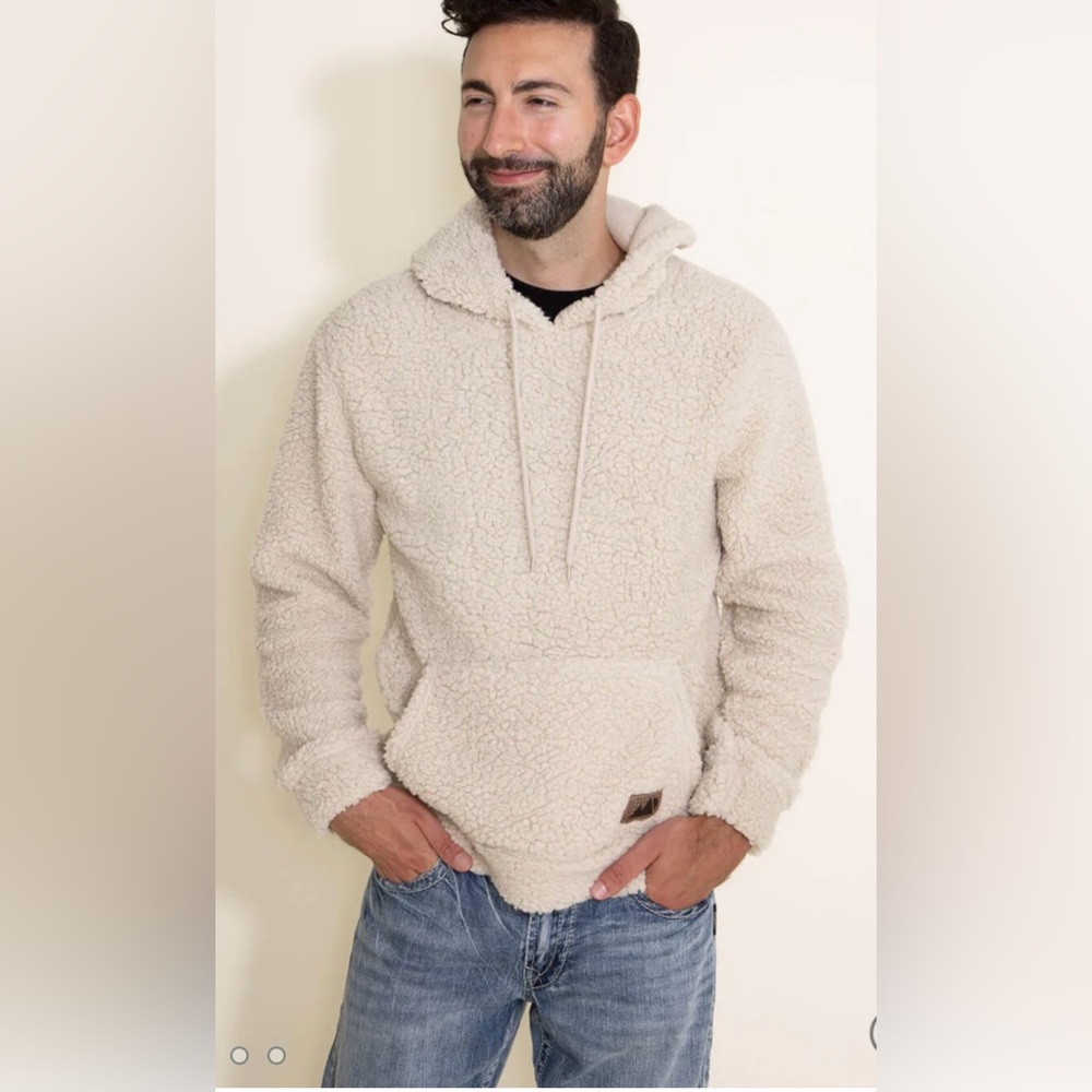 Brooklyn Cloth Beige Hoodie Sweater - Picture 1 of 8